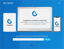 Tablet Screenshot of lingonote.com